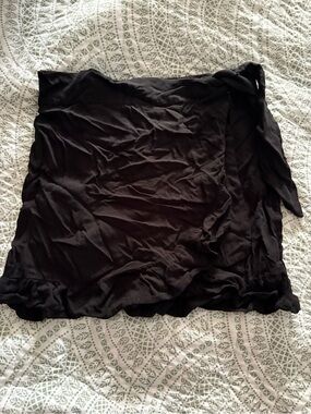 Women's Black Wrap Skirt - Classic Style Wild Fable